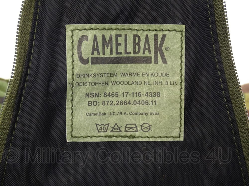 Webbingbabel Dutch Army Camelbak Waterrugzak Woodland